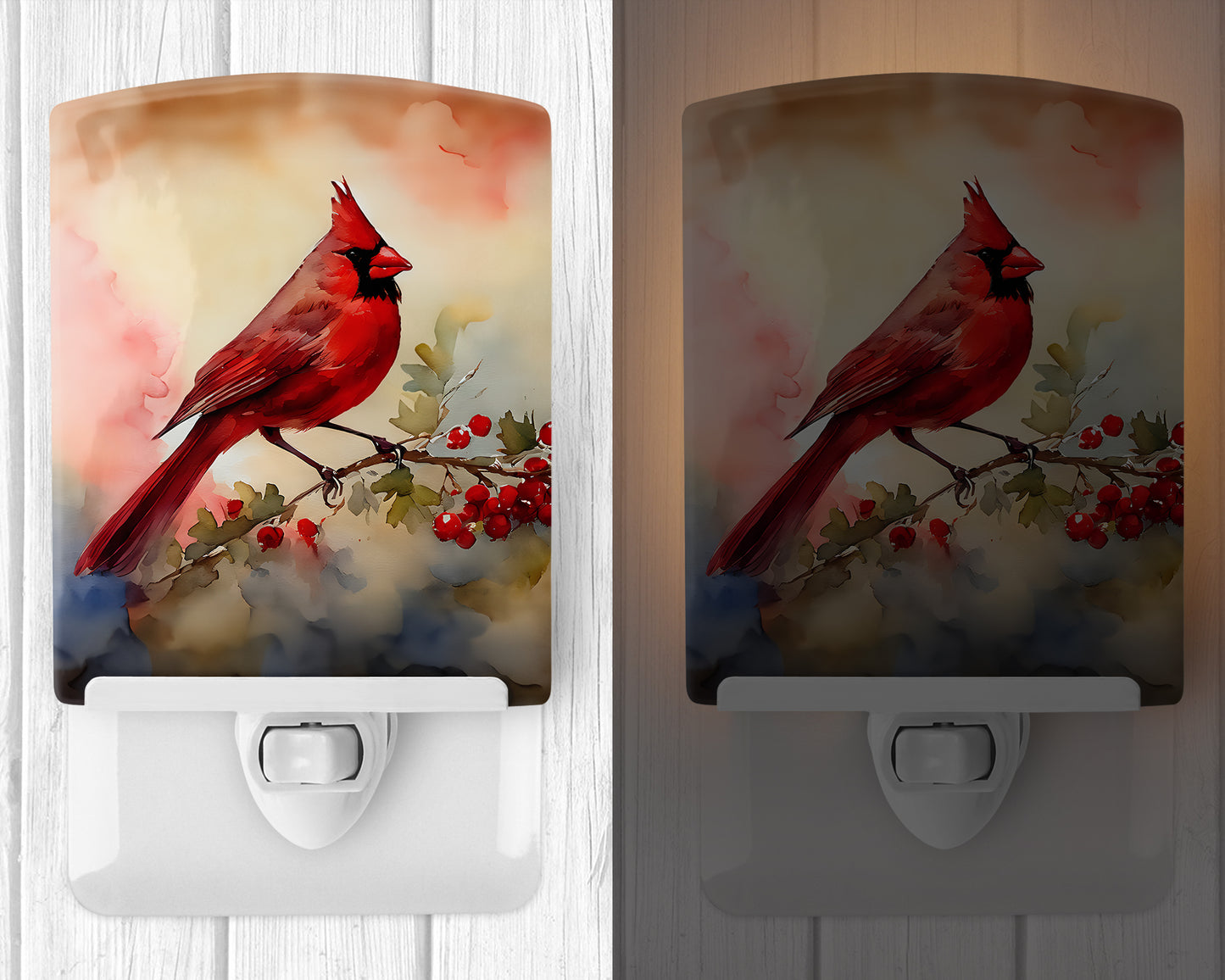 Cardinal Ceramic Night Light