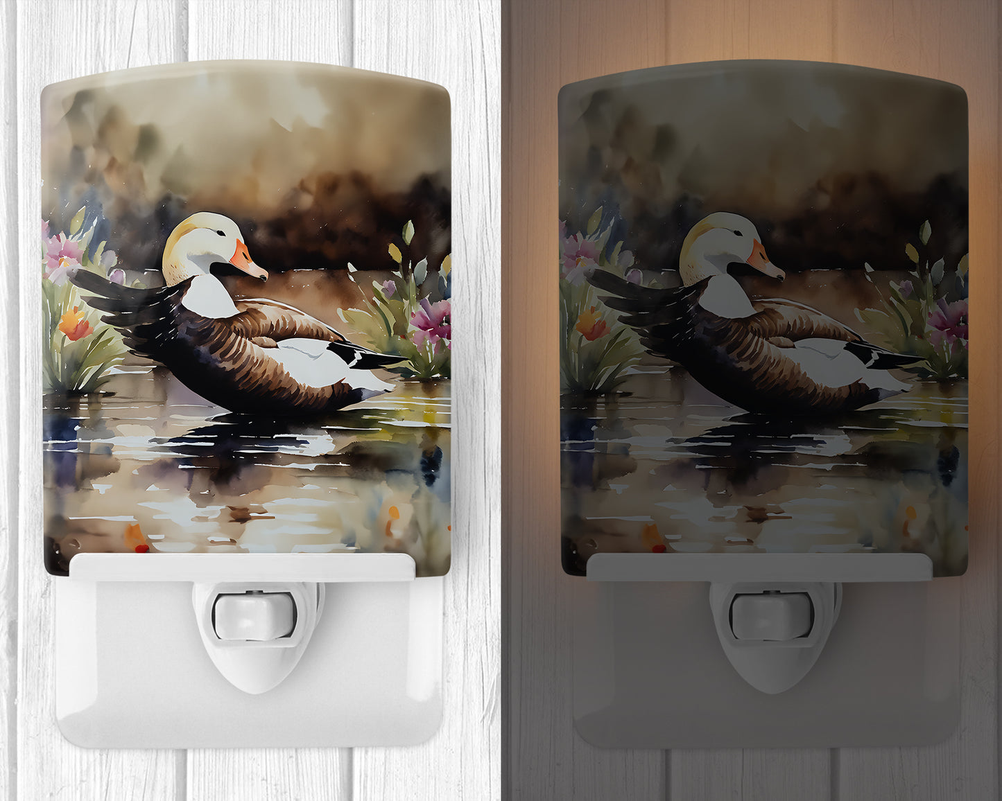 Common Eider Duck Ceramic Night Light