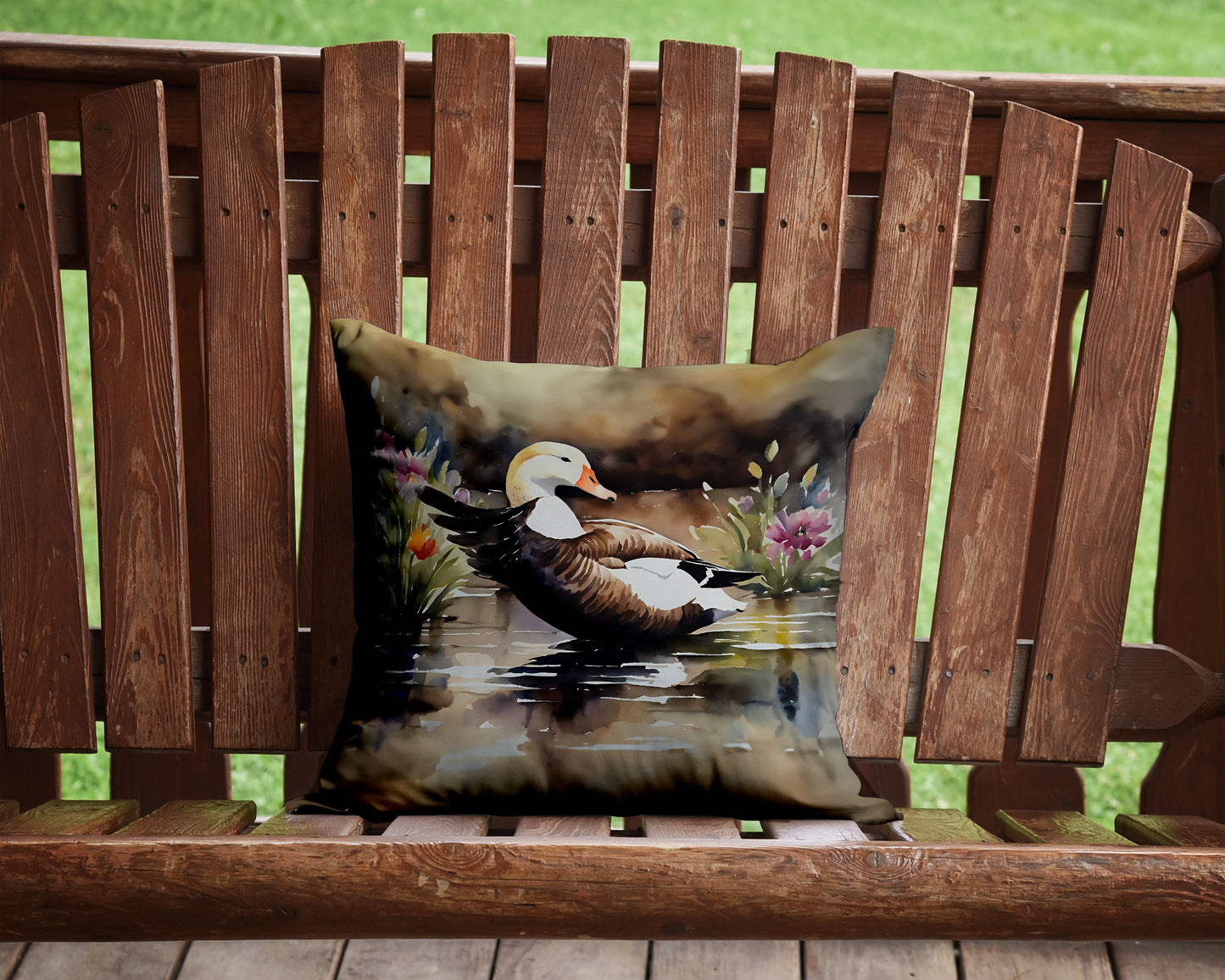 Common Eider Duck Throw Pillow