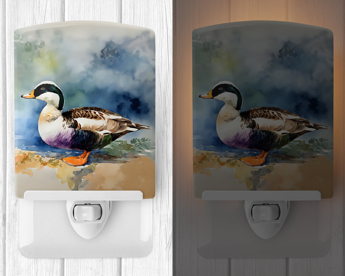 Common Eider Duck Ceramic Night Light