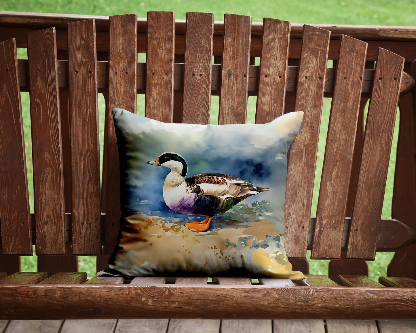 Common Eider Duck Throw Pillow