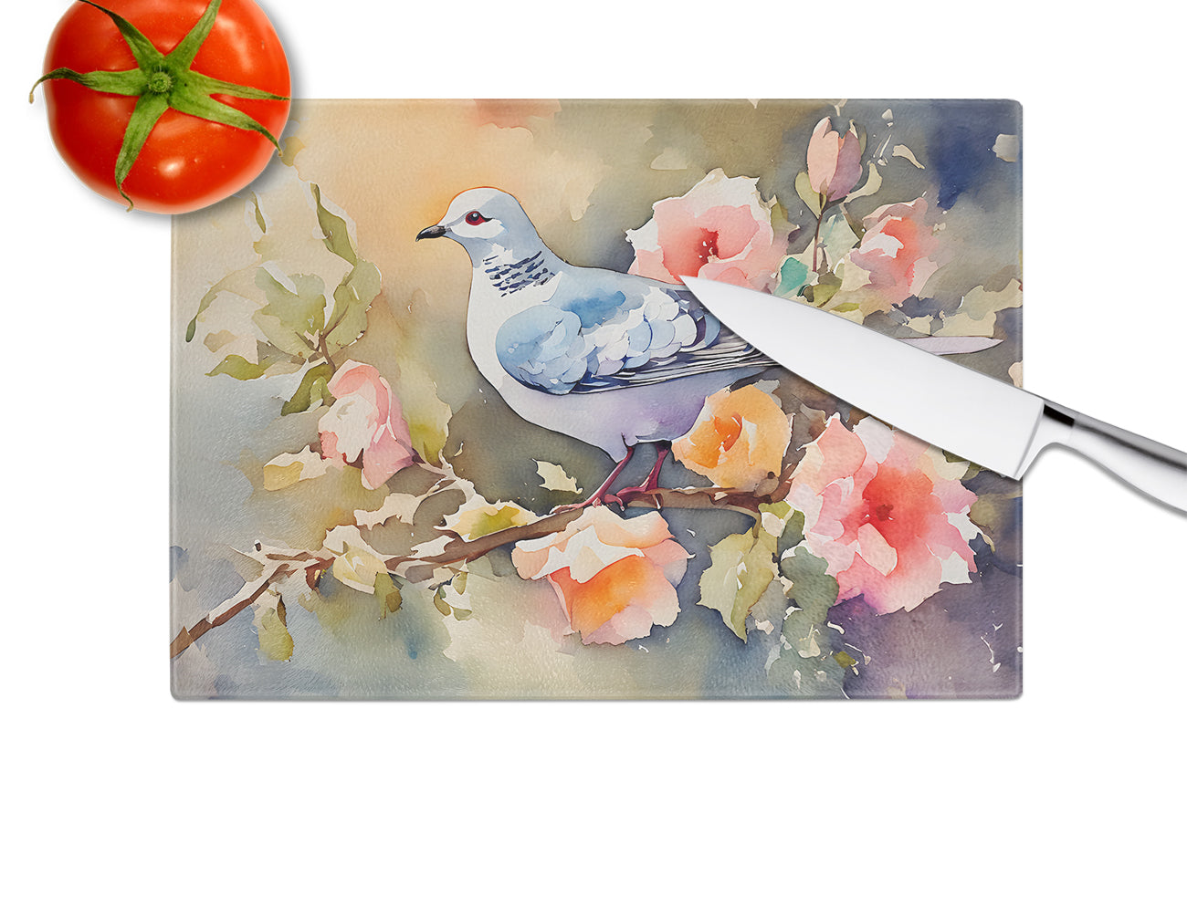 Dove Glass Cutting Board