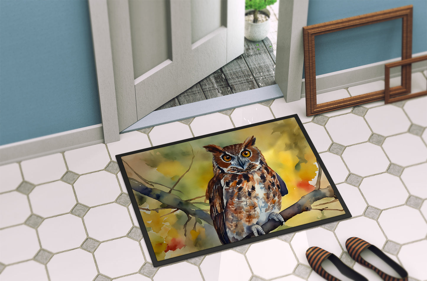 Eastern Screech Owl Doormat