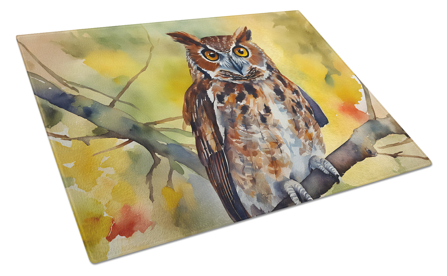 Buy this Eastern Screech Owl Glass Cutting Board