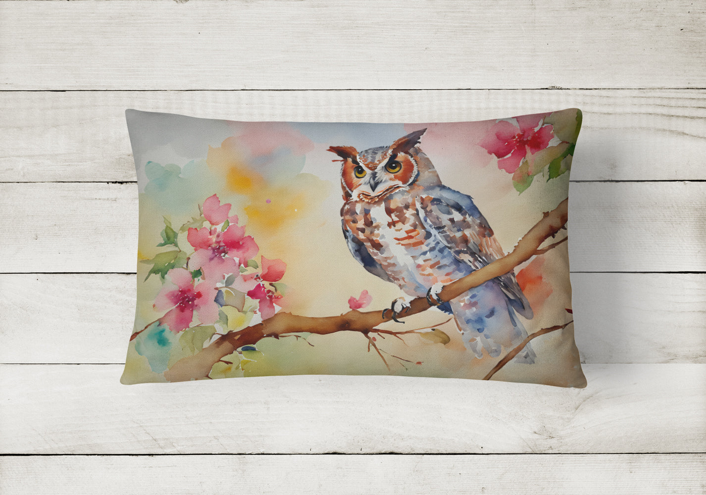 Eastern Screech Owl Throw Pillow