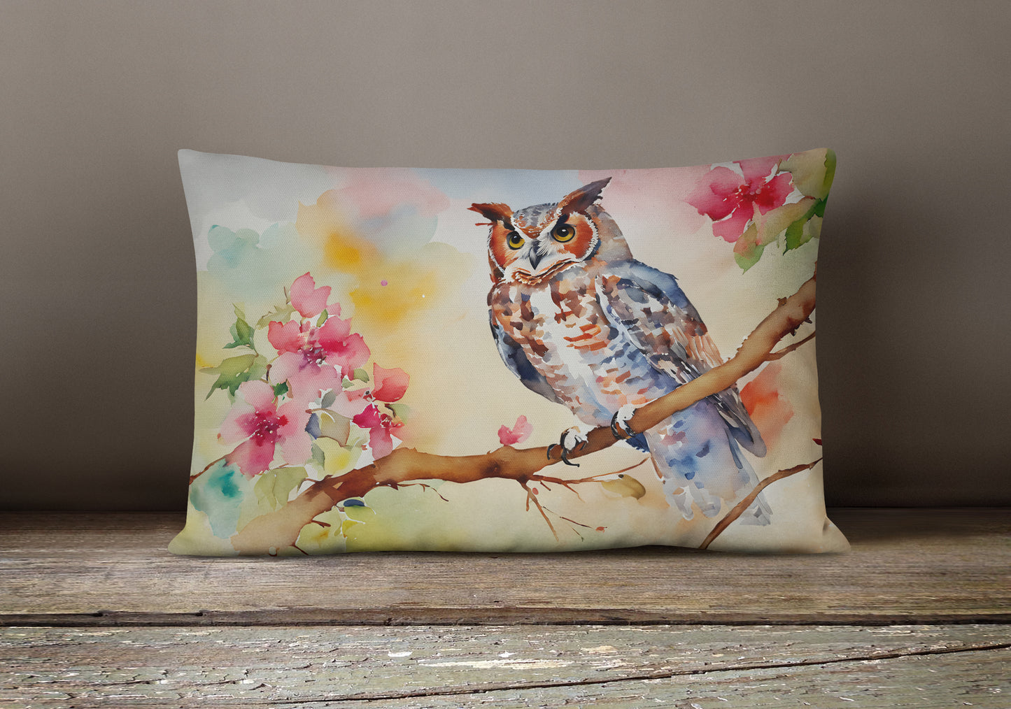 Eastern Screech Owl Throw Pillow