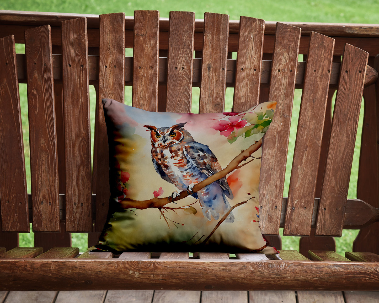 Eastern Screech Owl Throw Pillow