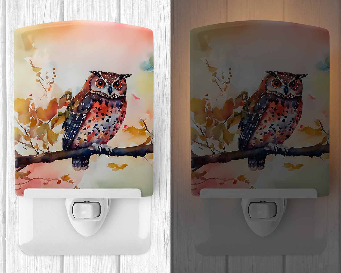 Elf Owl Ceramic Night Light