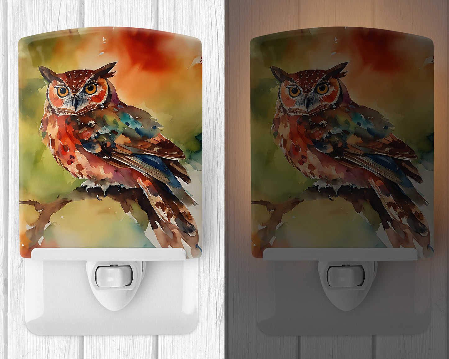 Elf Owl Ceramic Night Light