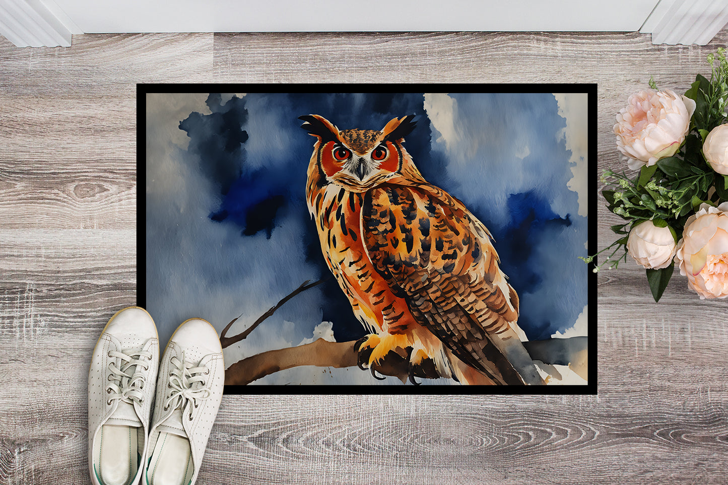 Eurasian Eagle Owl Doormat