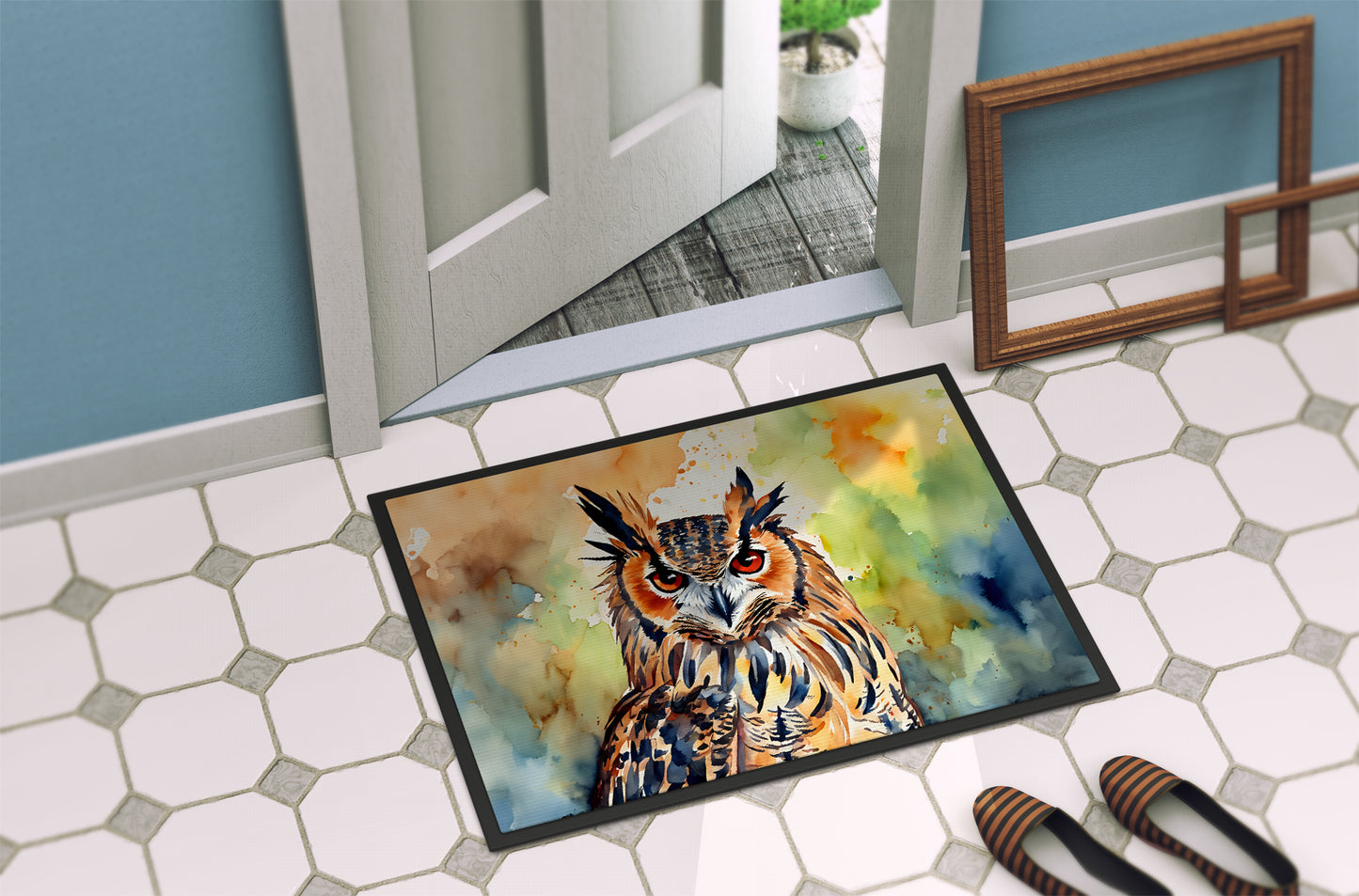 Eurasian Eagle Owl Doormat