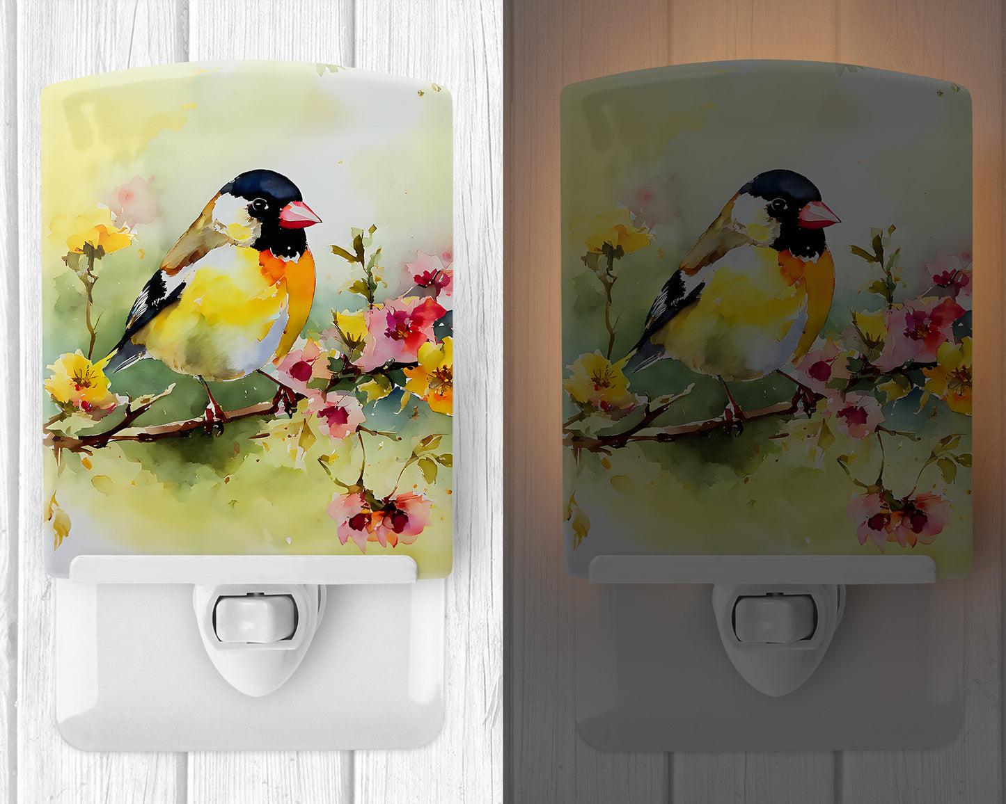 Goldfinch Ceramic Night Light