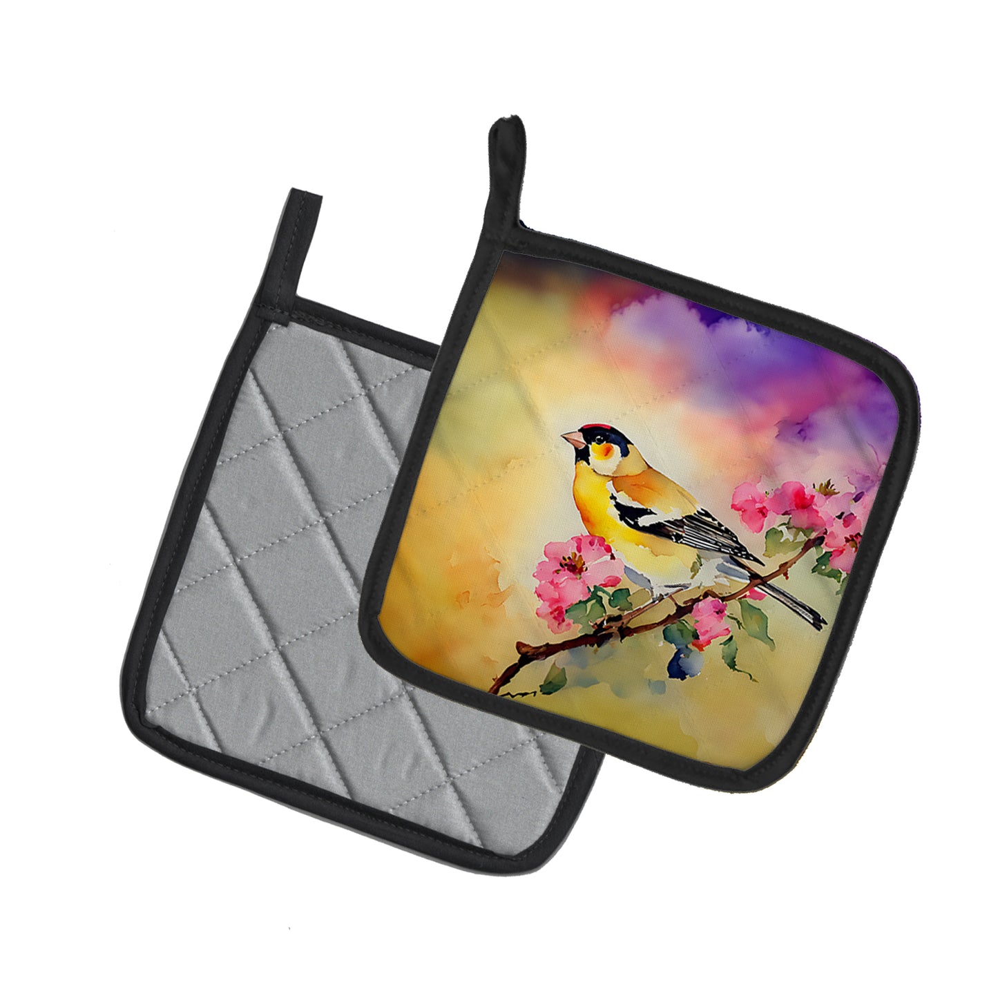 Goldfinch Pair of Pot Holders