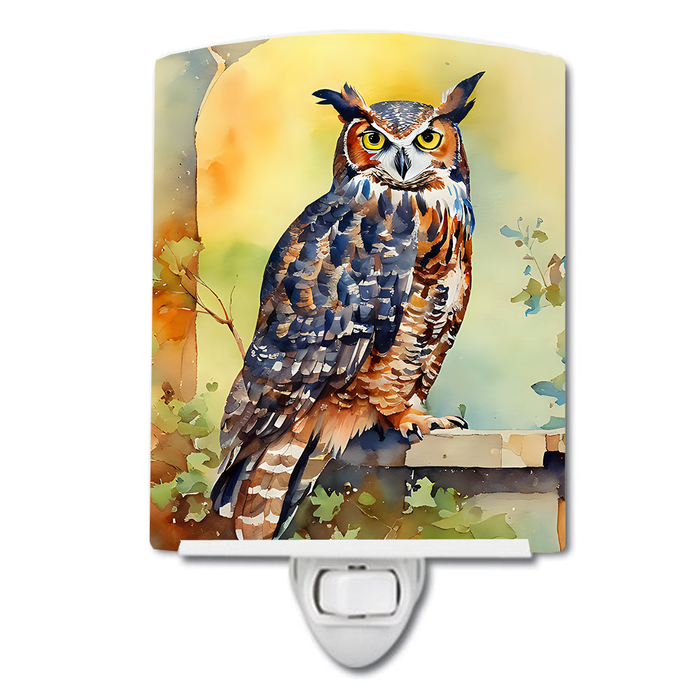 Buy this Great Horned Owl Ceramic Night Light