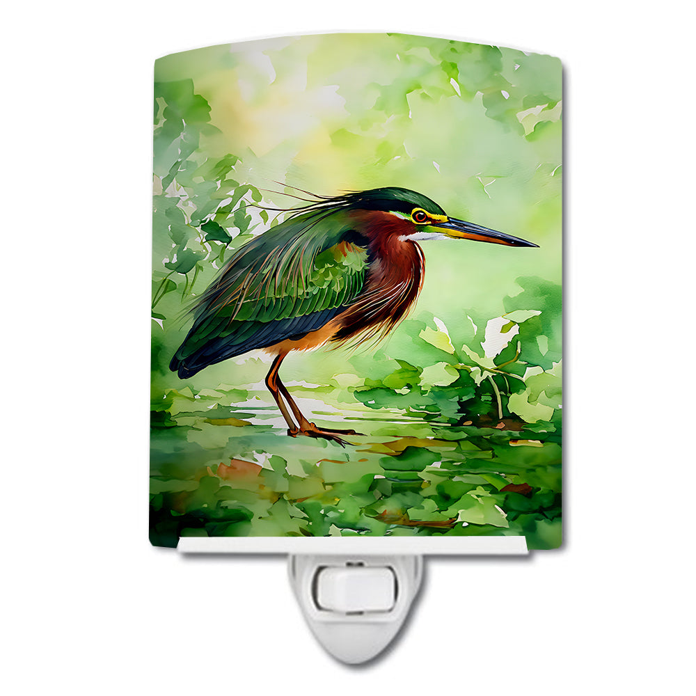 Buy this Green Heron Ceramic Night Light