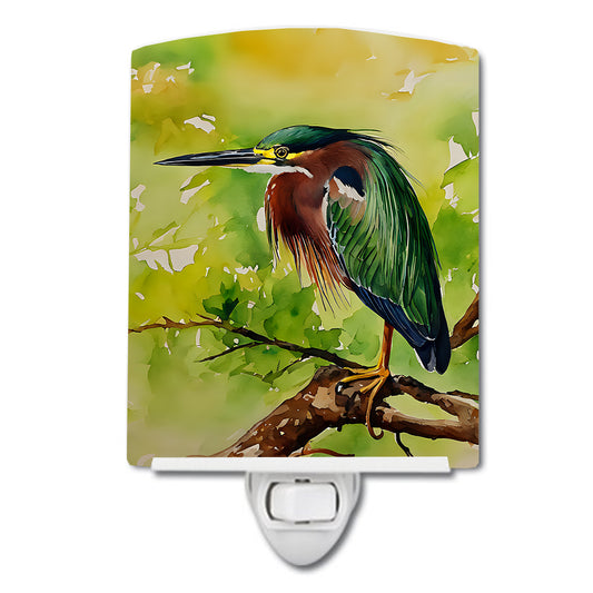 Buy this Green Heron Ceramic Night Light