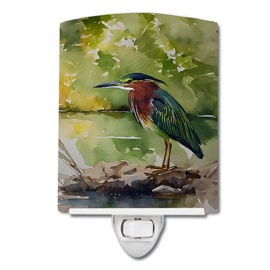 Buy this Green Heron Ceramic Night Light