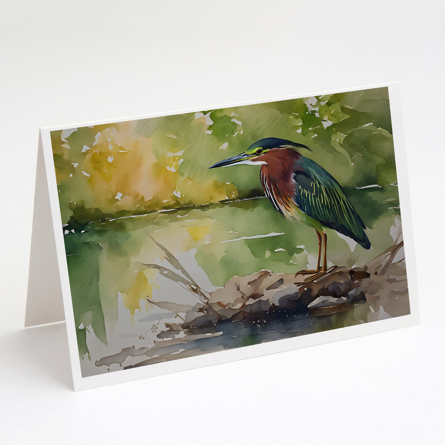 Buy this Green Heron Greeting Cards Pack of 8