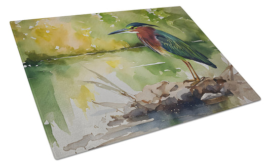 Buy this Green Heron Glass Cutting Board