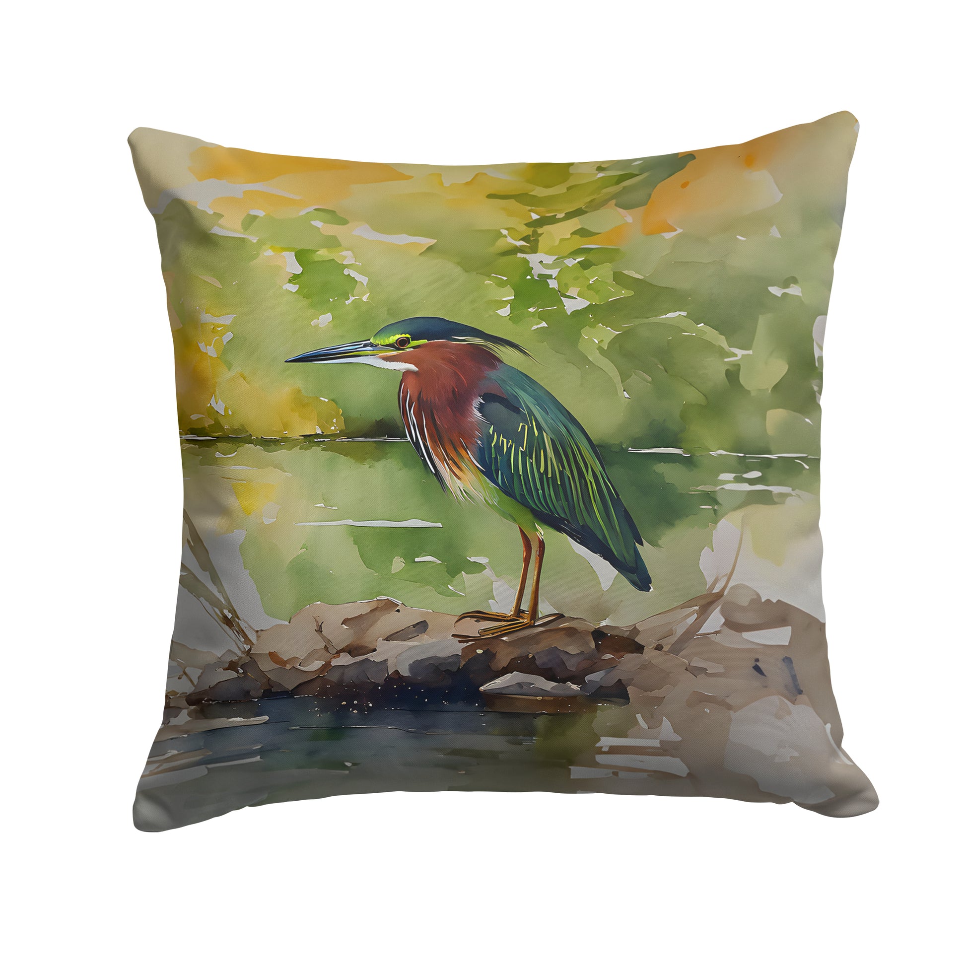 Buy this Green Heron Throw Pillow