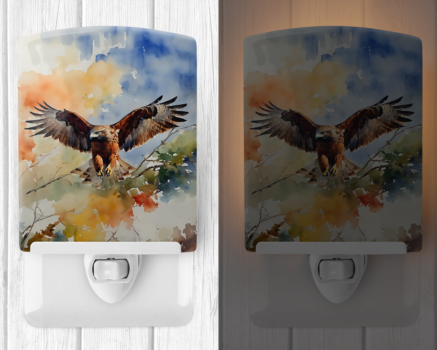 Hawk Ceramic Night Light