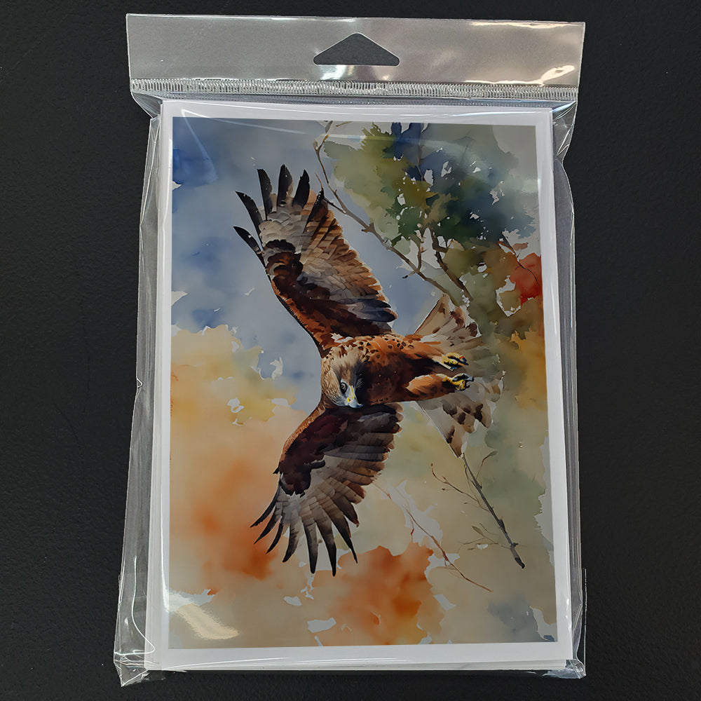 Hawk Greeting Cards Pack of 8