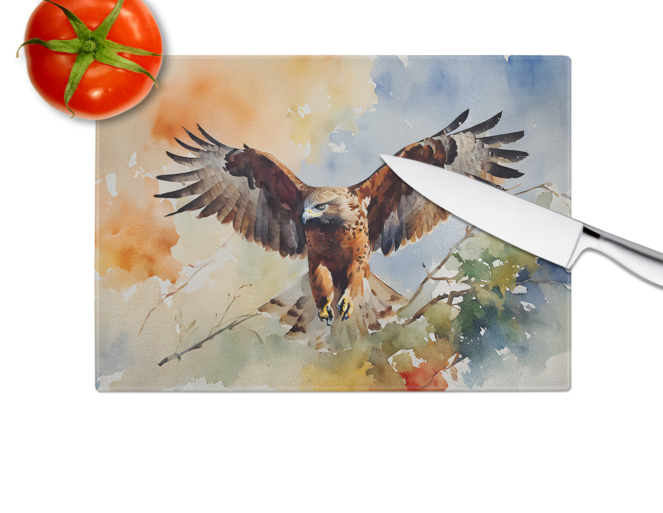 Hawk Glass Cutting Board