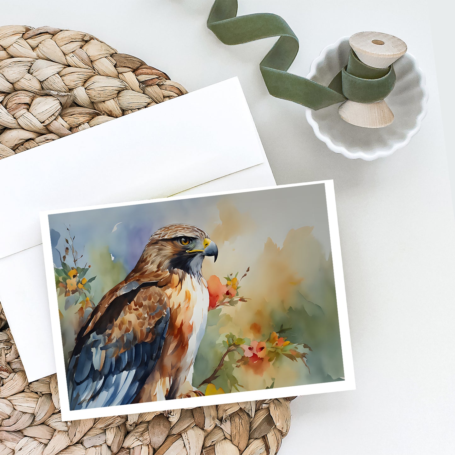 Hawk Greeting Cards Pack of 8