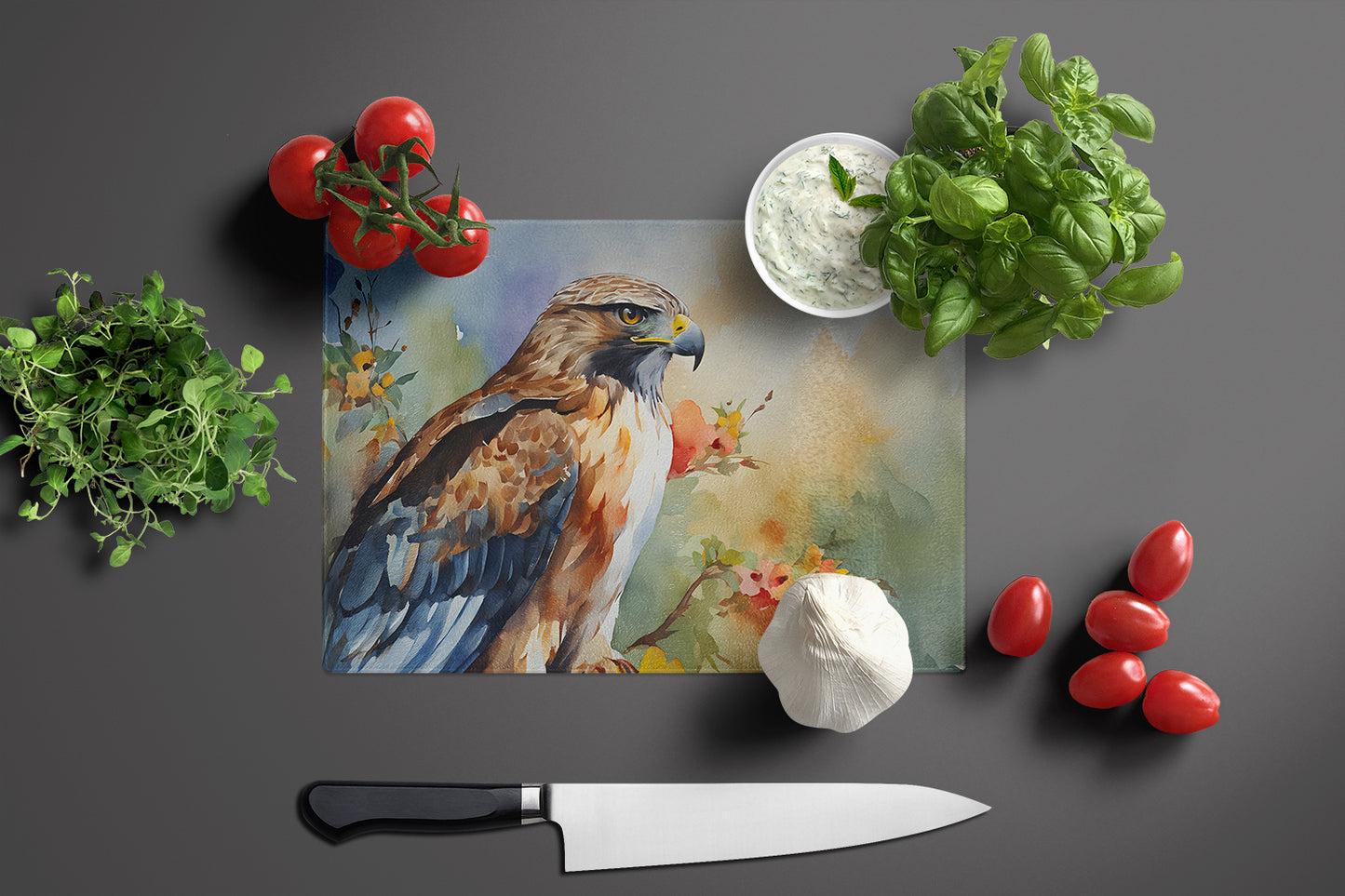 Hawk Glass Cutting Board