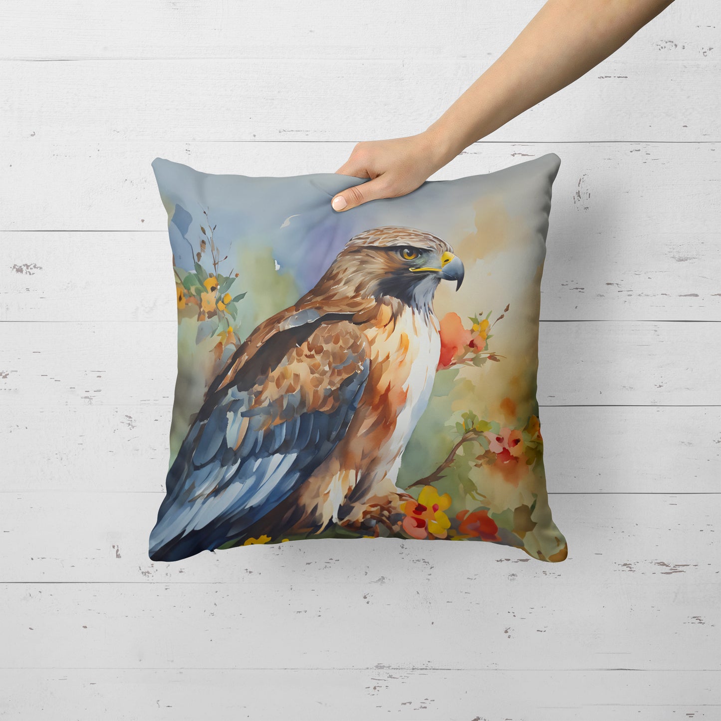 Hawk Throw Pillow