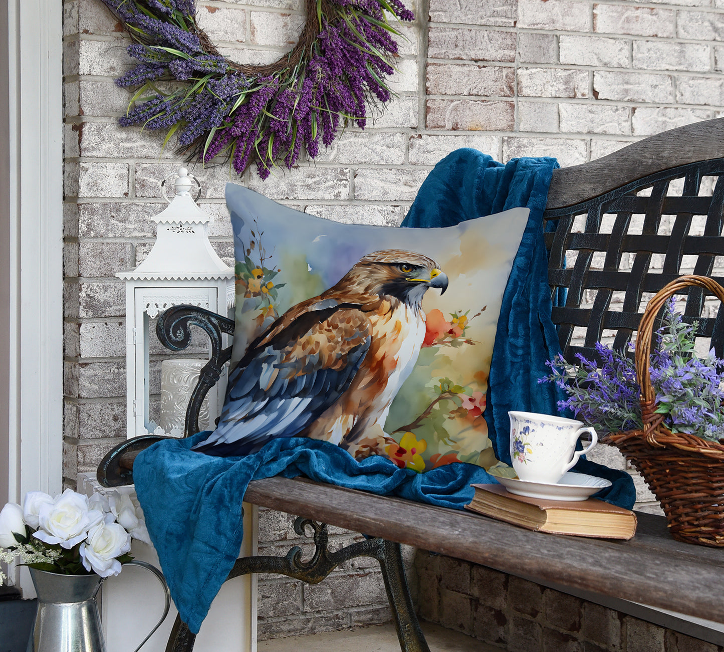 Hawk Throw Pillow