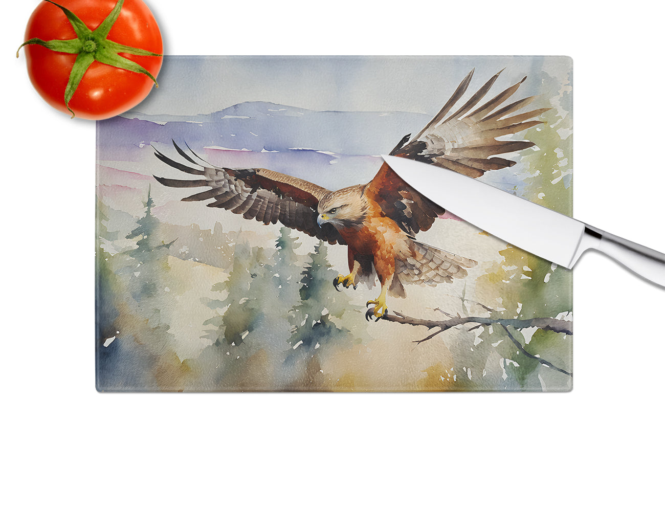 Hawk Glass Cutting Board