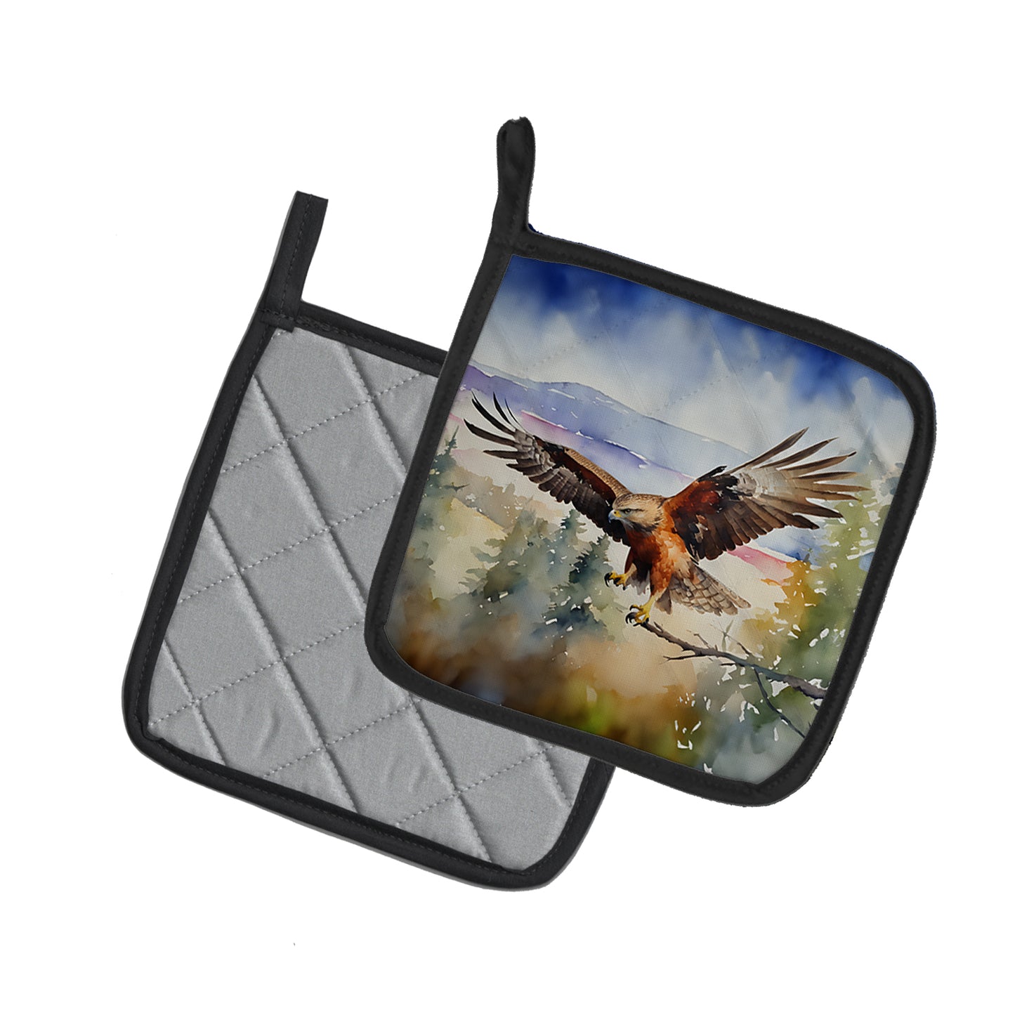 Hawk Pair of Pot Holders