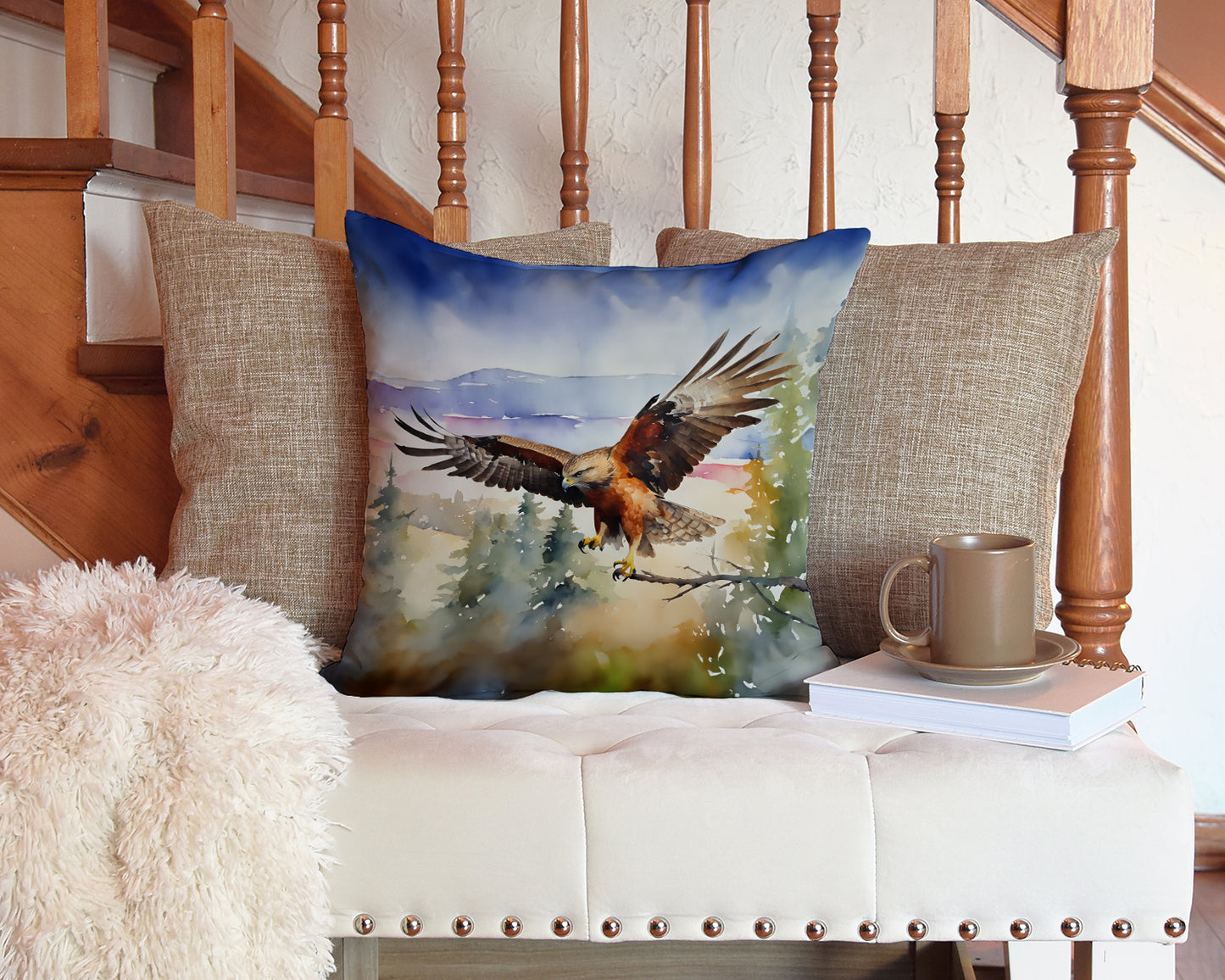 Hawk Throw Pillow