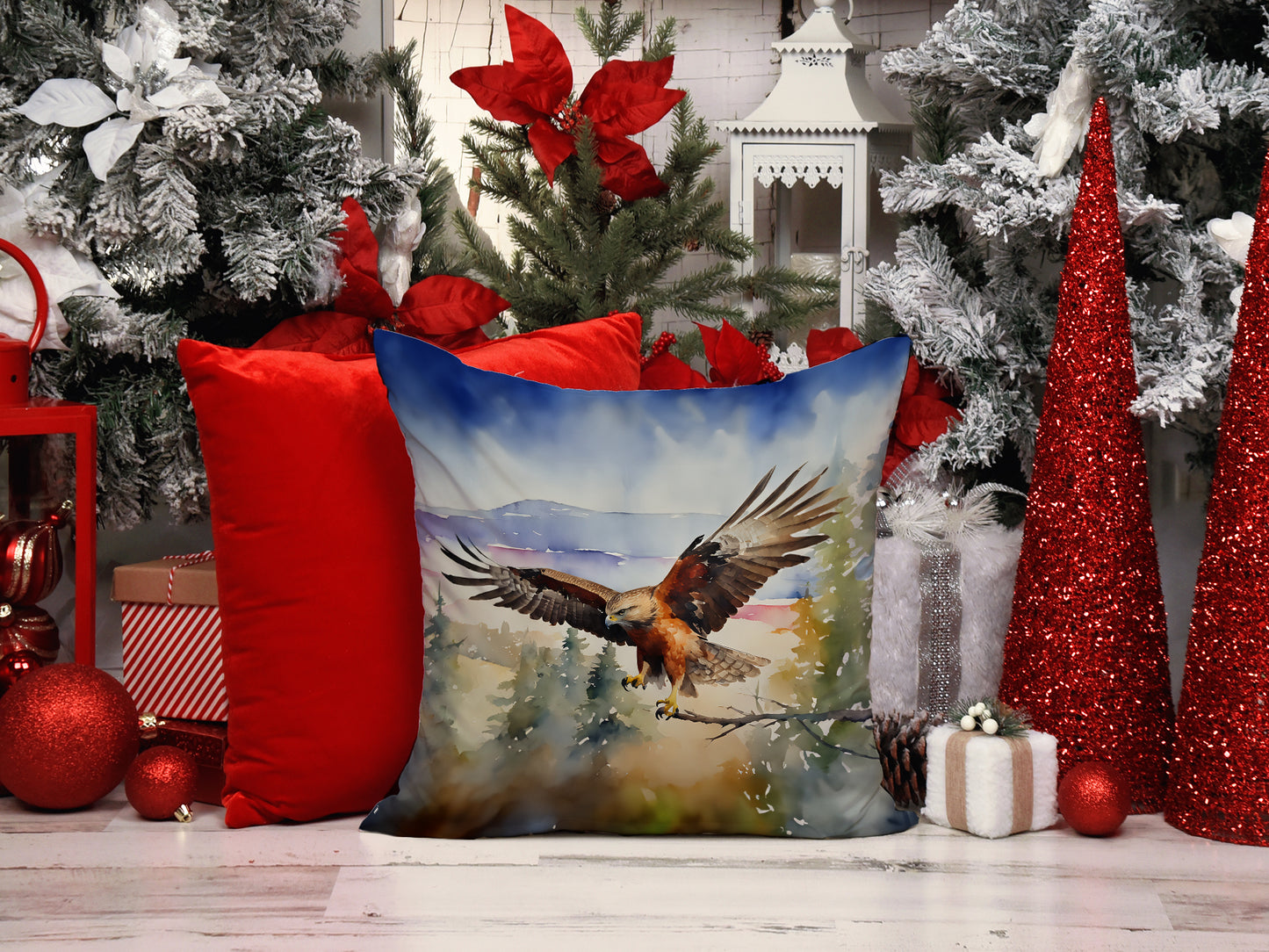 Hawk Throw Pillow