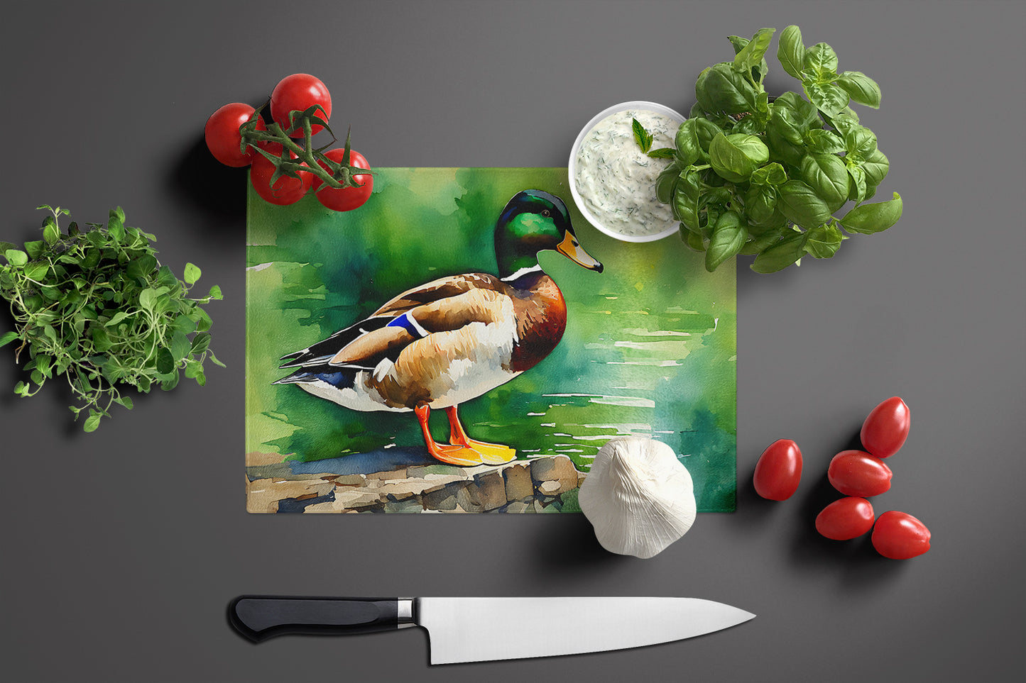 Mallard Glass Cutting Board