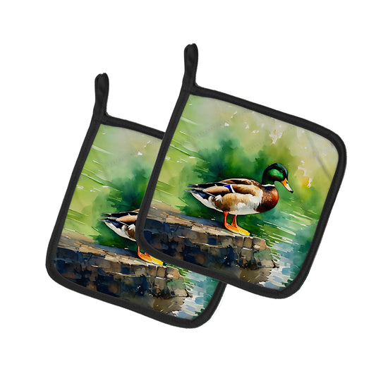 Buy this Mallard Pair of Pot Holders