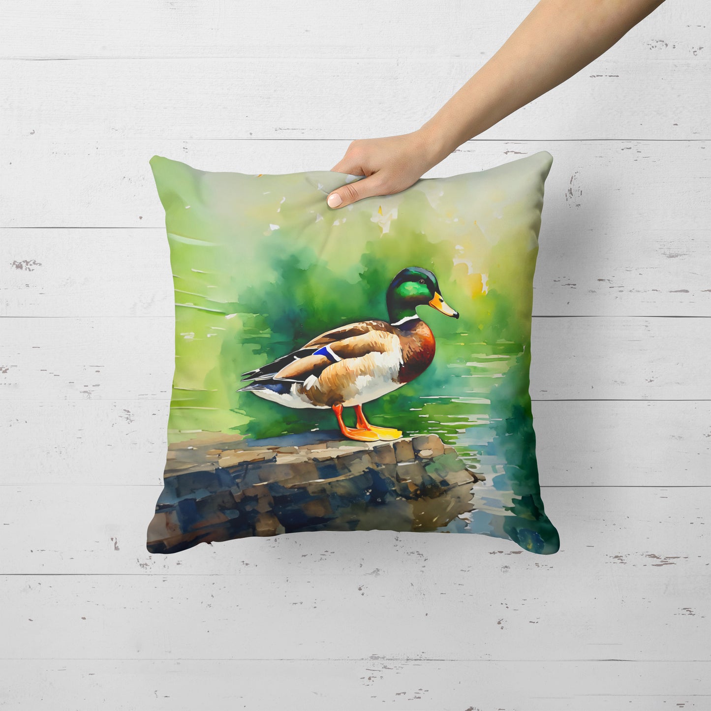 Mallard Throw Pillow