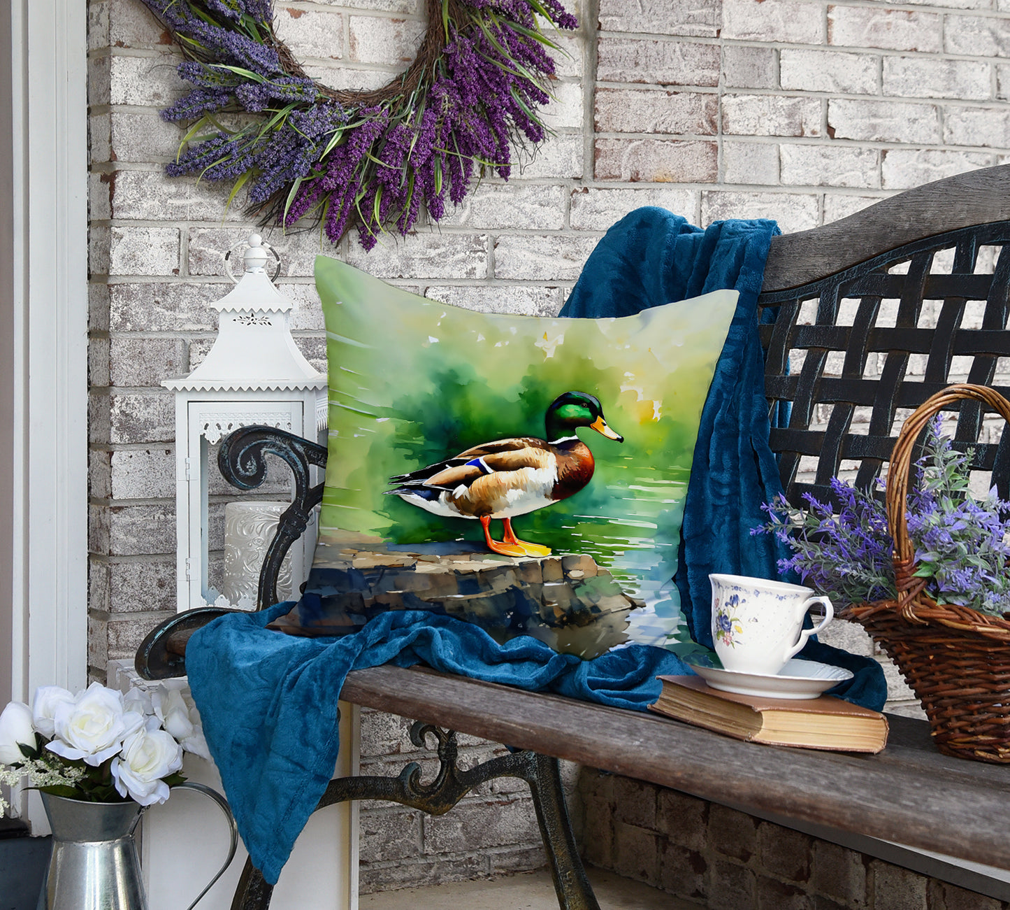 Mallard Throw Pillow