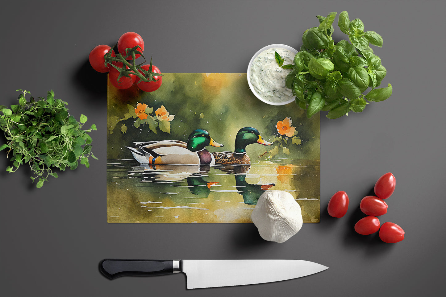 Mallard Glass Cutting Board