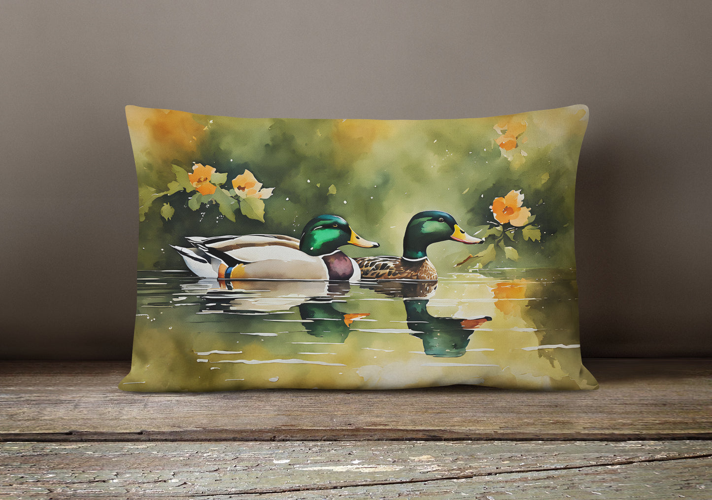 Mallard Throw Pillow