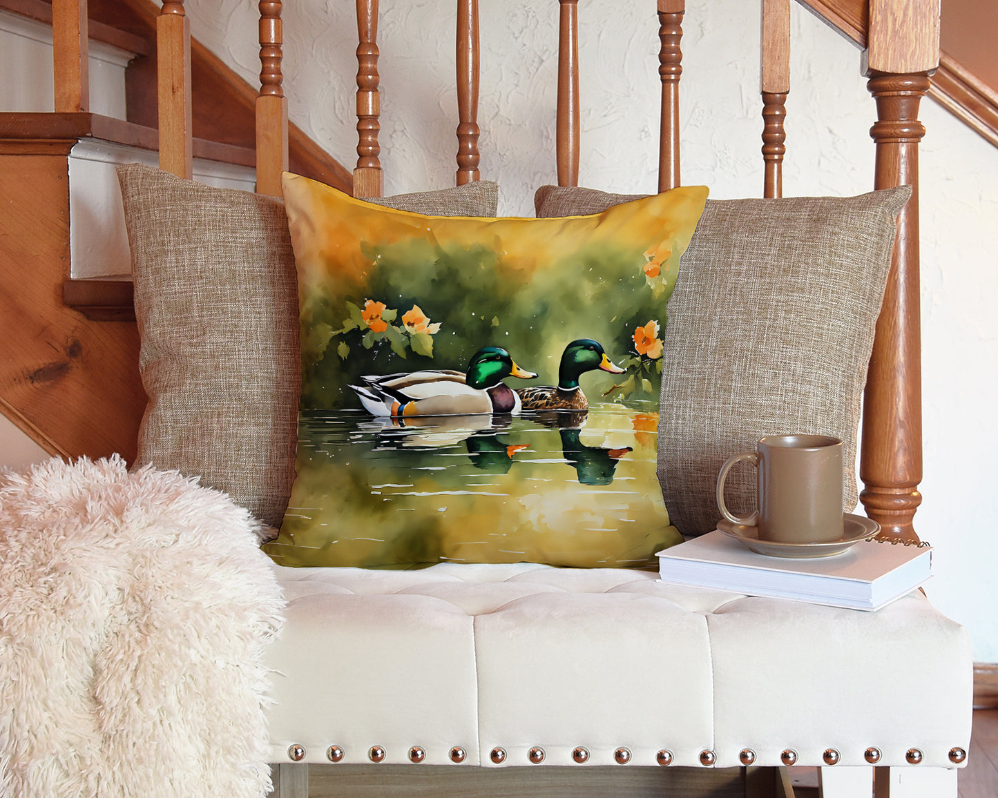 Mallard Throw Pillow