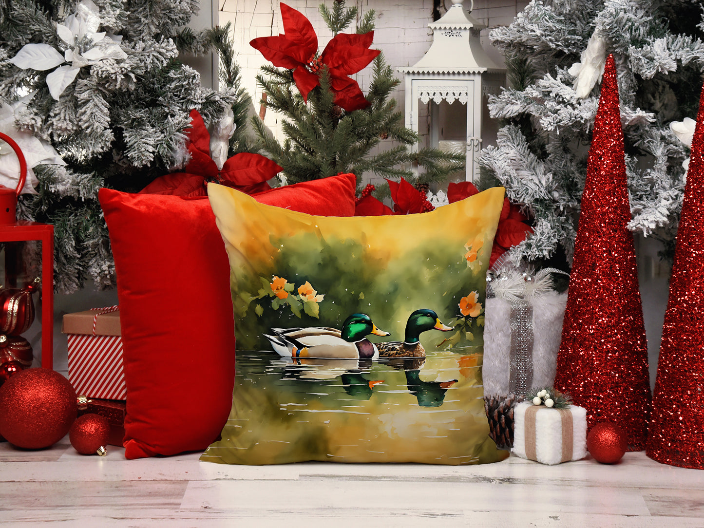 Mallard Throw Pillow