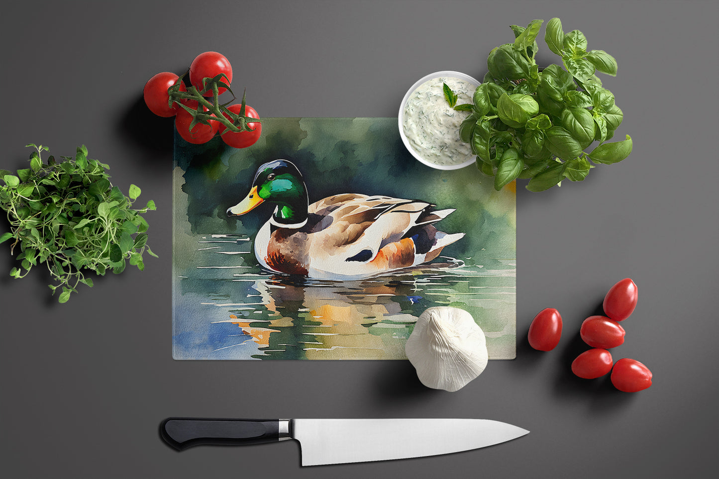 Mallard Glass Cutting Board