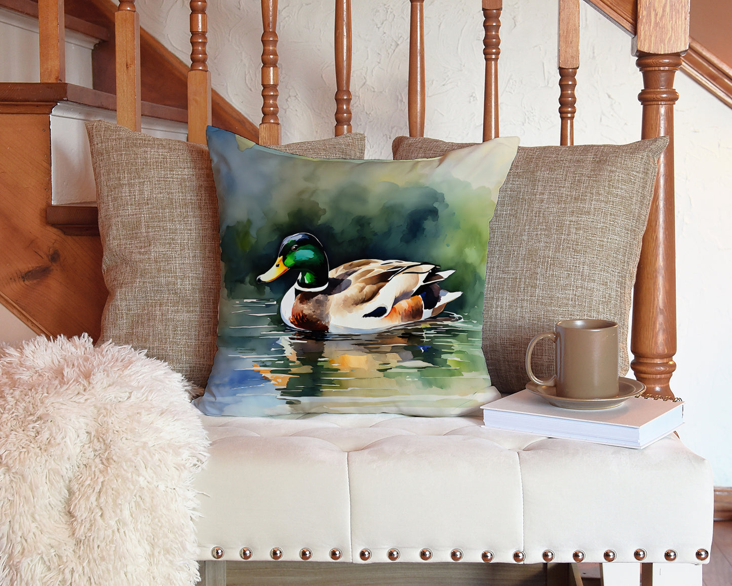 Mallard Throw Pillow