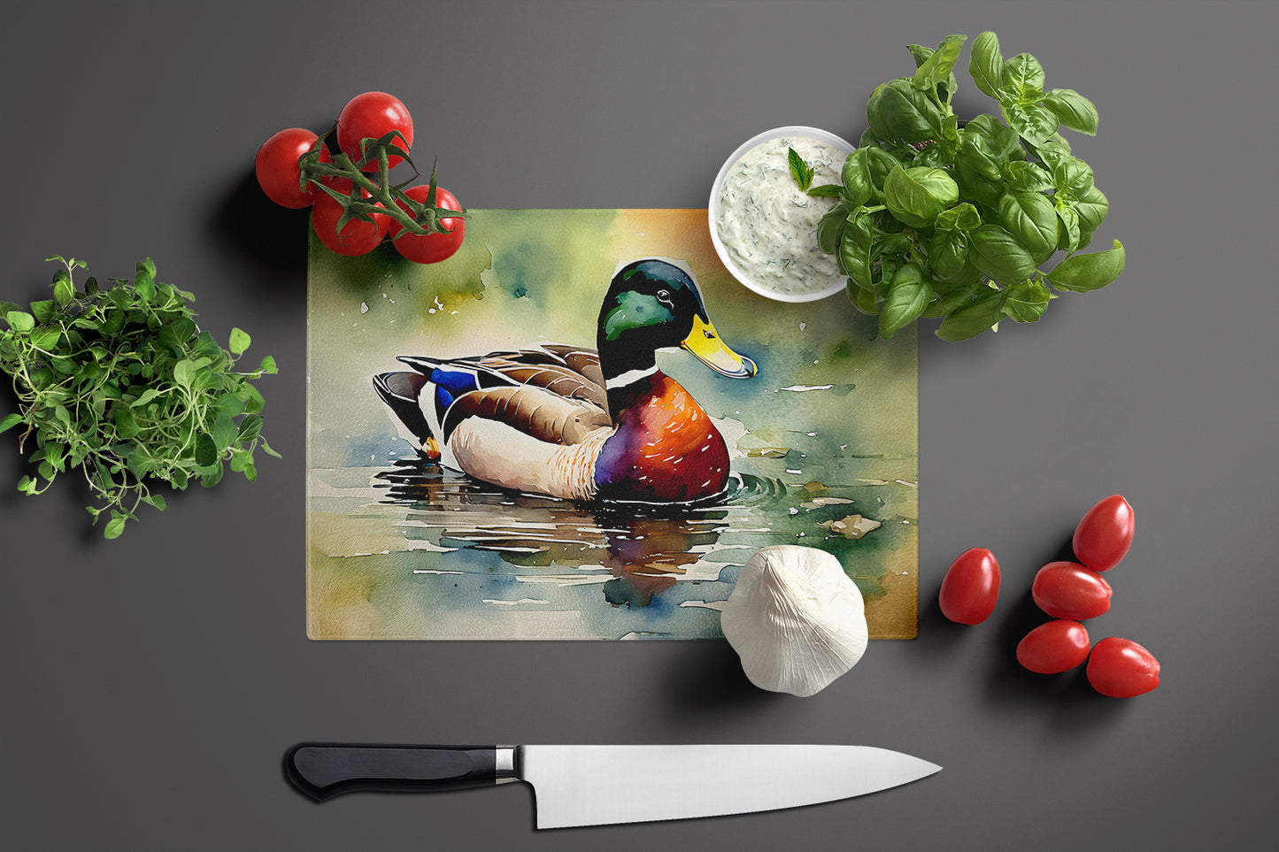 Mallard Glass Cutting Board