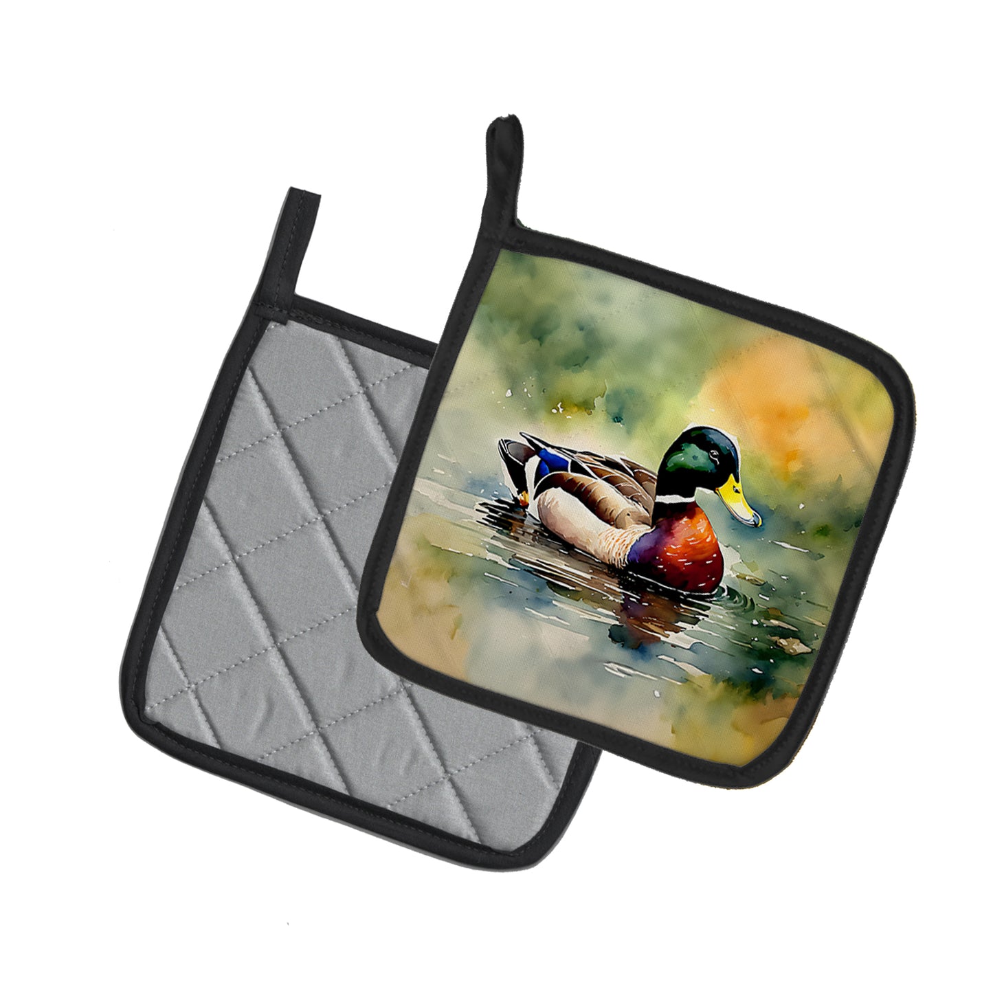 Mallard Pair of Pot Holders