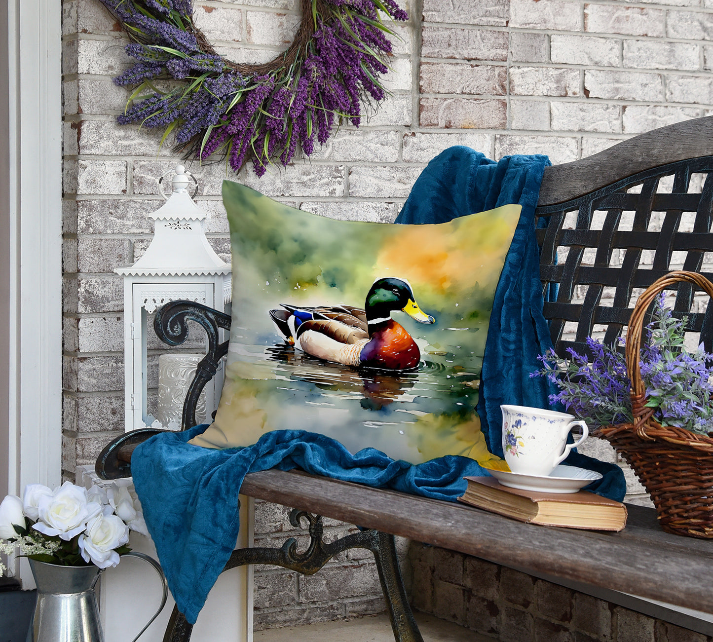 Mallard Throw Pillow