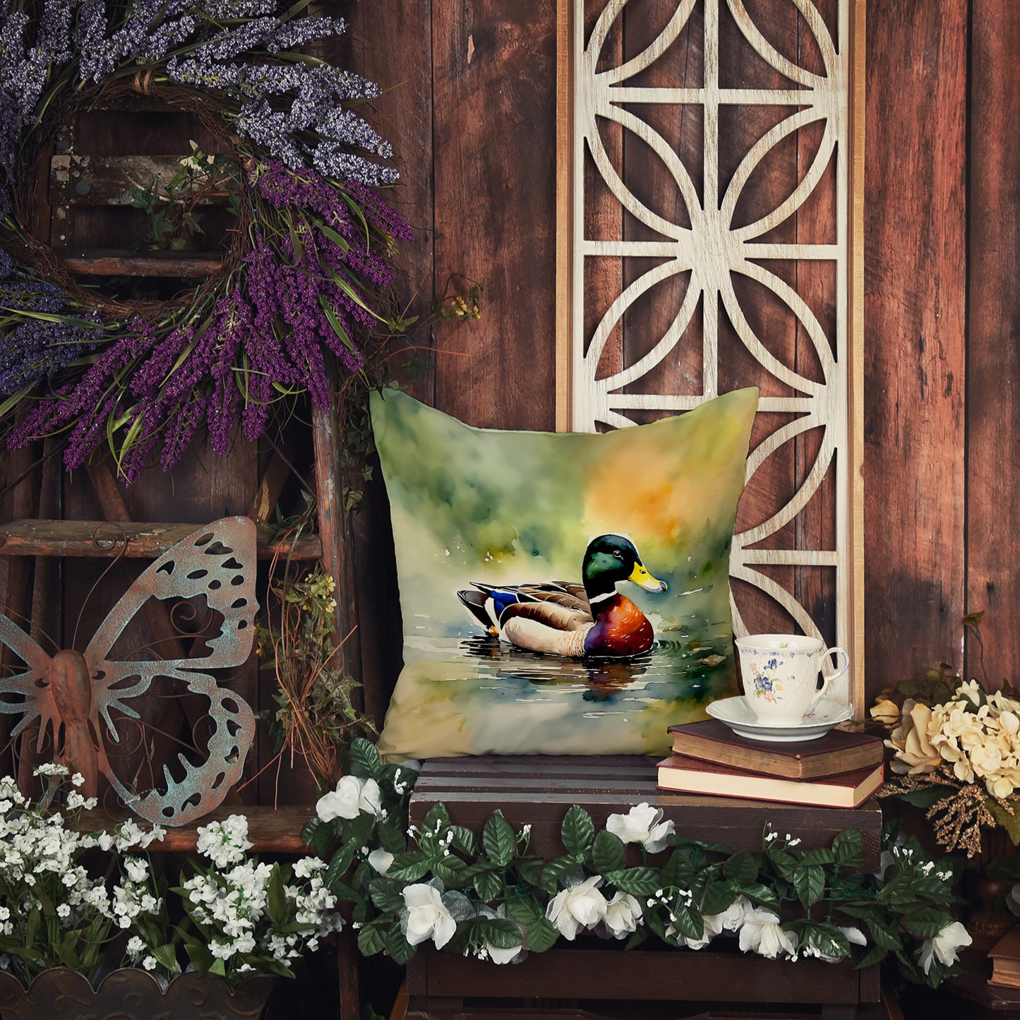 Mallard Throw Pillow