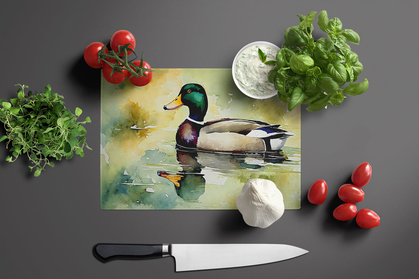 Mallard Glass Cutting Board